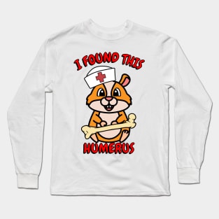 Funny hamster is a nurse Long Sleeve T-Shirt